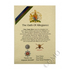 The Royal Scots Oath Of Allegiance Certificate